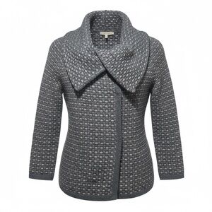 Banana Republic Italian Yarn Cropped Cowl Neck Jacket Size Small